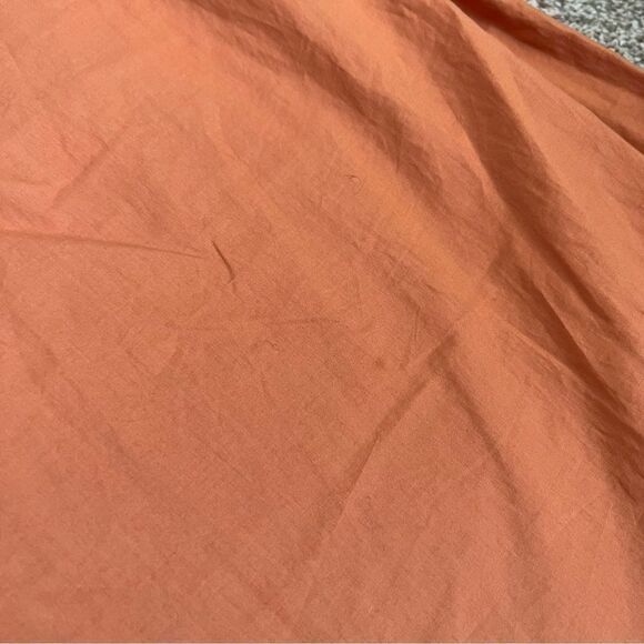 NEW Ulla Johnson orange high rise pleated button fly wide leg pants size 12 - Picture 6 of 13